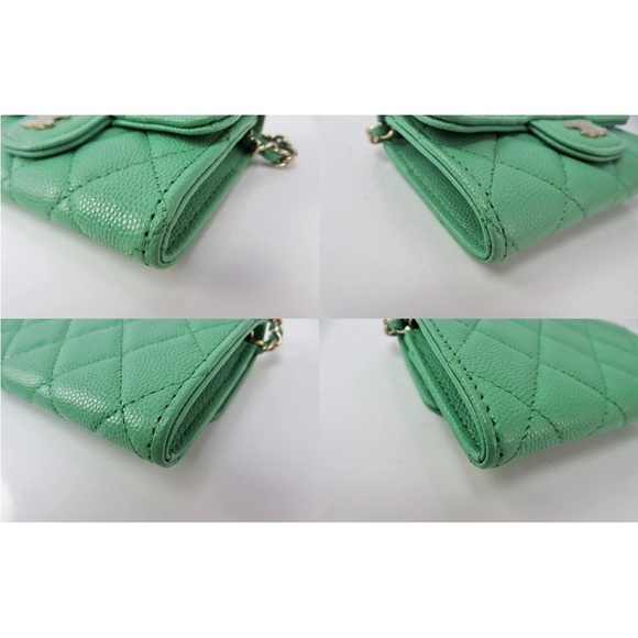 CHANEL Mint Green Quilted Crossbody Bag - Picture 7 of 16